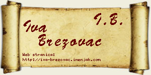 Iva Brezovac vizit kartica